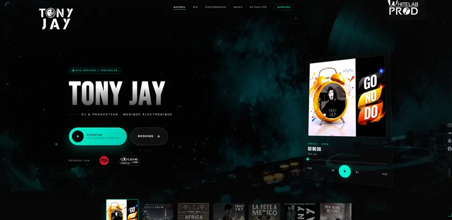 Site officiel de Tony Jay, DJ et producteur